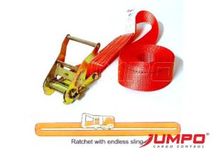 Dây Chằng Hàng Có Khóa Tăng Đơ 2 Tấn Bản 5cm (50mm) Không Móc